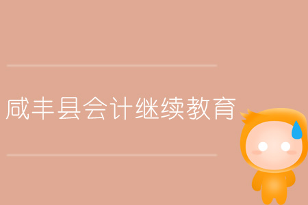 2019年咸豐縣會計繼續教育規則概述