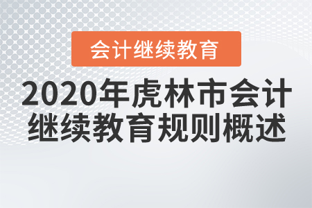 2020年黑龍江省虎林市會計繼續教育規則概述
