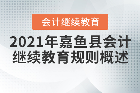2021年湖北省嘉魚縣會計繼續教育規則概述