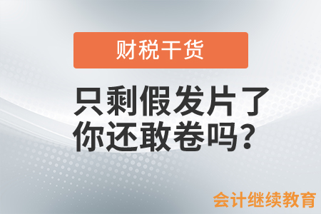 只剩假發片了，會計職場上的你還敢卷嗎？