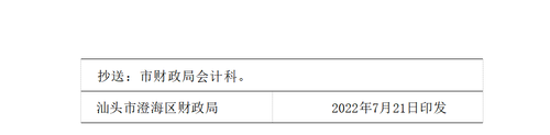 關于明確2022年度澄海區會計專業技術人員繼續教育專業科目學習事項的通知