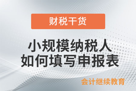 小規模納稅人享受優惠政策，應如何填寫申報表？
