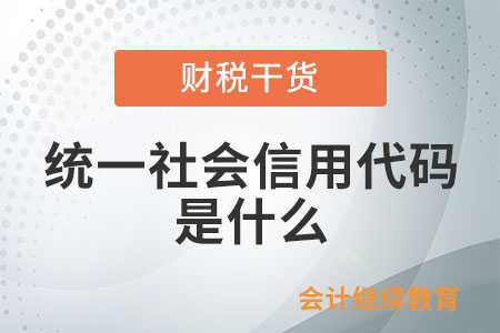 “三證合一、一照一碼”工作中所稱統一社會信用代碼是什么？