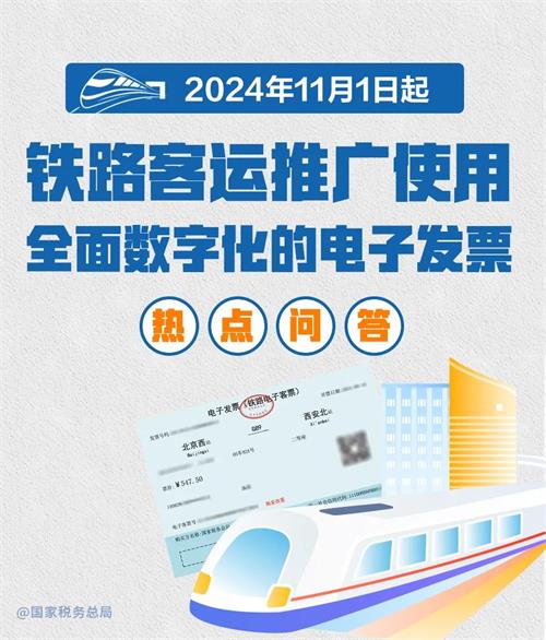 11月起推廣使用電子發票（鐵路電子客票）！這些熱點問答請收好