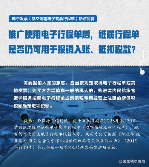 航空運輸電子客票行程單熱點問題