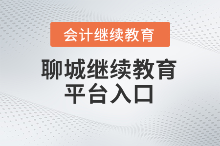 2024年聊城會計人員繼續教育平臺入口